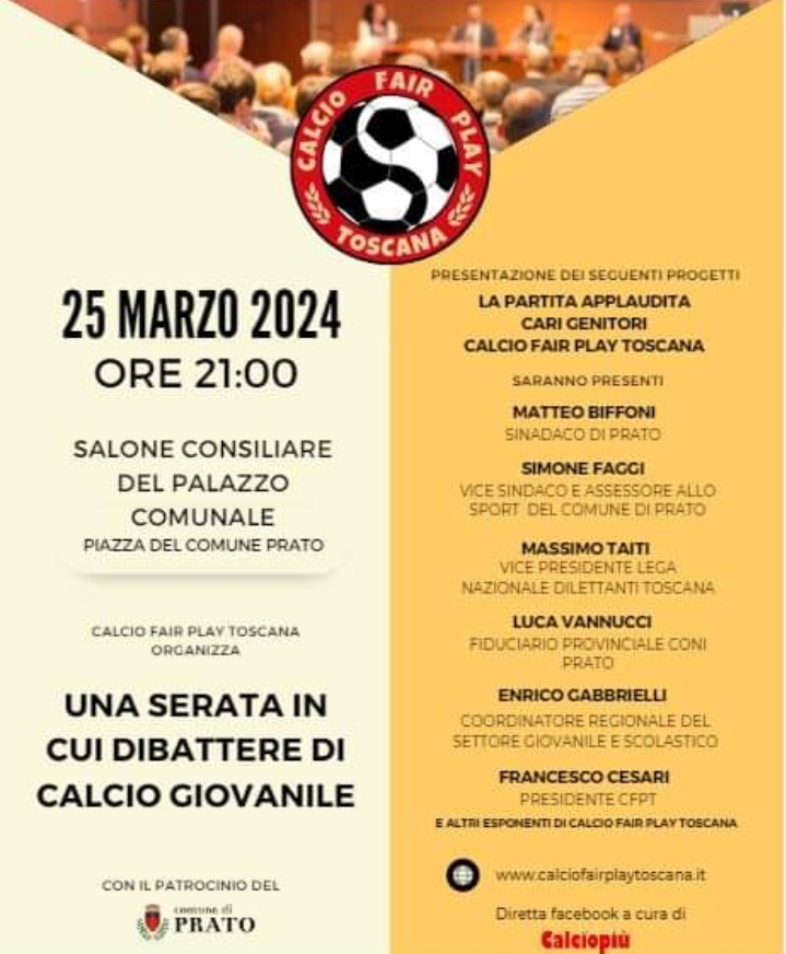 CFPT 25 marzo ore 21 a Prato