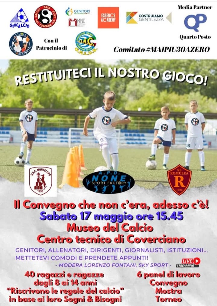 Scuola genitori sportivi 🤝 CFPT 17 maggio a Museo di Coverciano